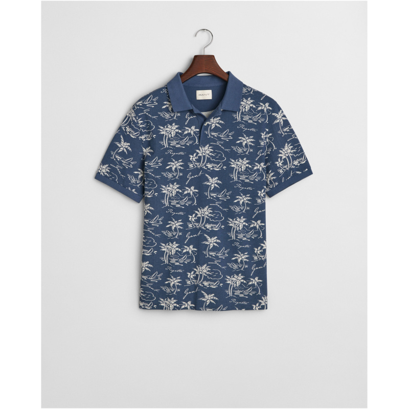 GANT Island Print Polo Shirt